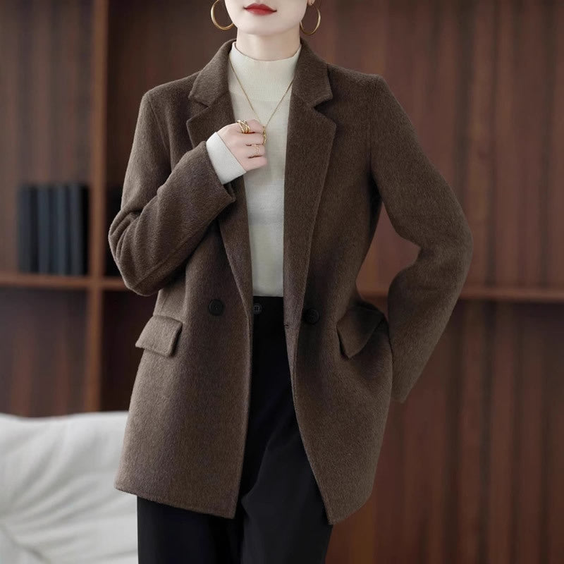 Women's Autumn And Winter Double-sided Woolen Coat