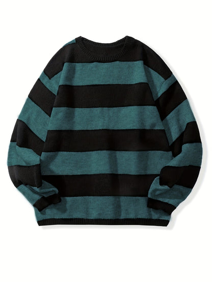 High-quality retro wool sweater, Knitwear Loose American