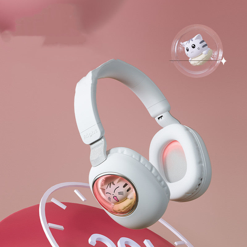 New Shiny Cute Cartoon Pet Wireless Headphones