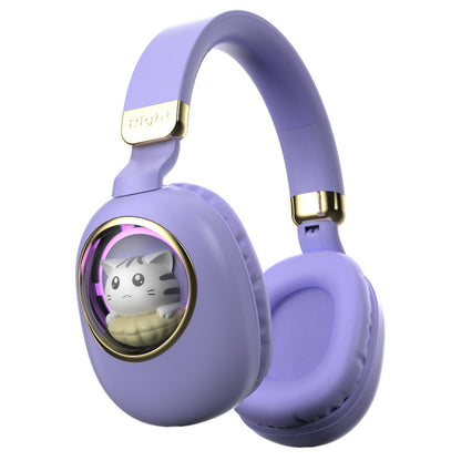 New Shiny Cute Cartoon Pet Wireless Headphones