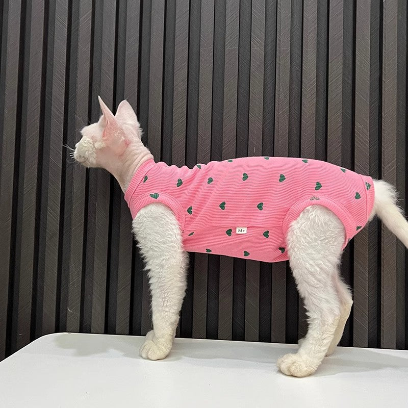 Summer High Elastic Comfortable Bellyband Prevent Catching Cold Air Conditioning Four-legged Pet Clothing Vest