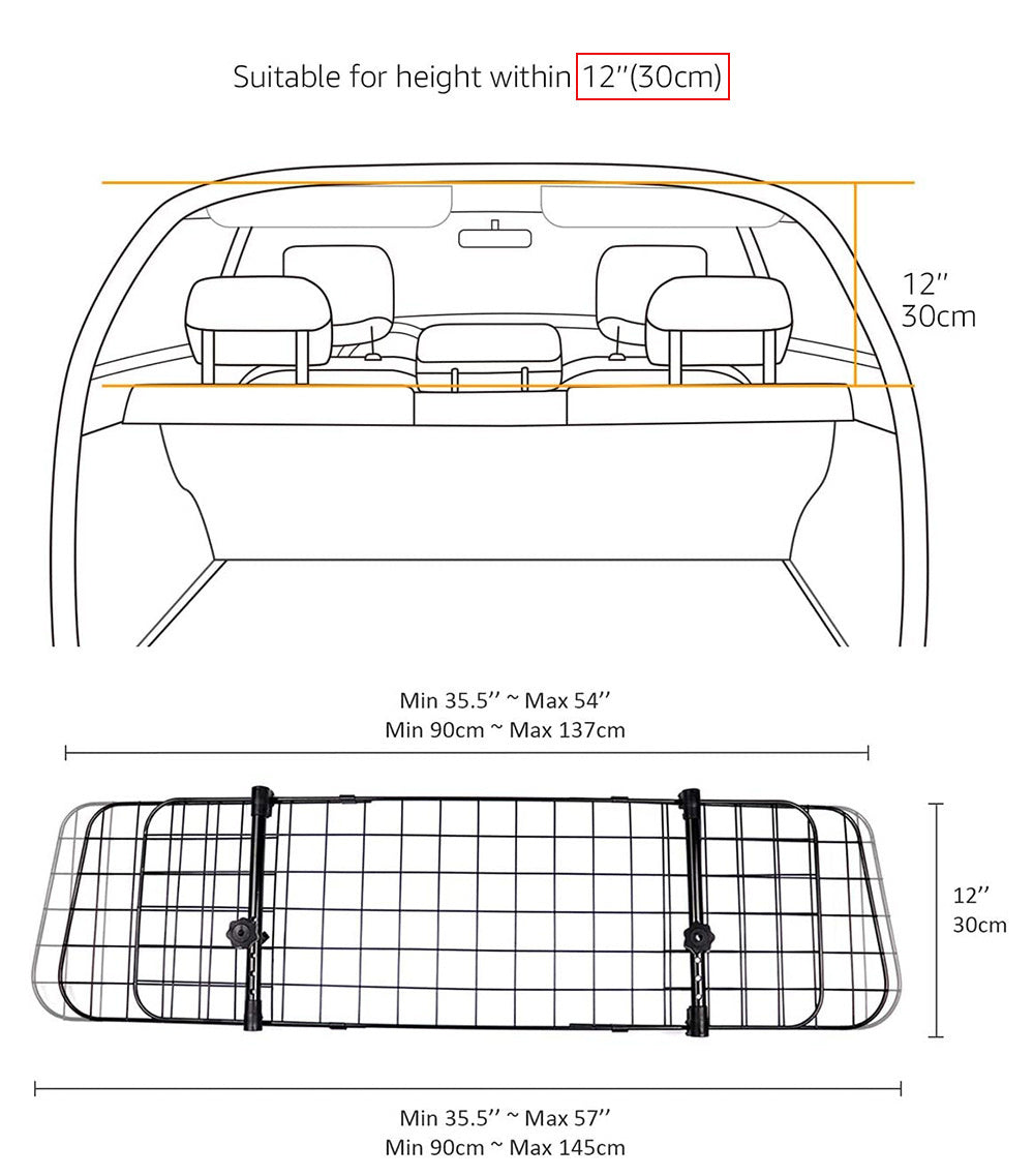 Pet Car Trunk Insulation Fence