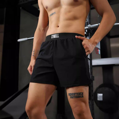 Zipper Pocket Single From No Liner Fitness Quick-drying Shorts