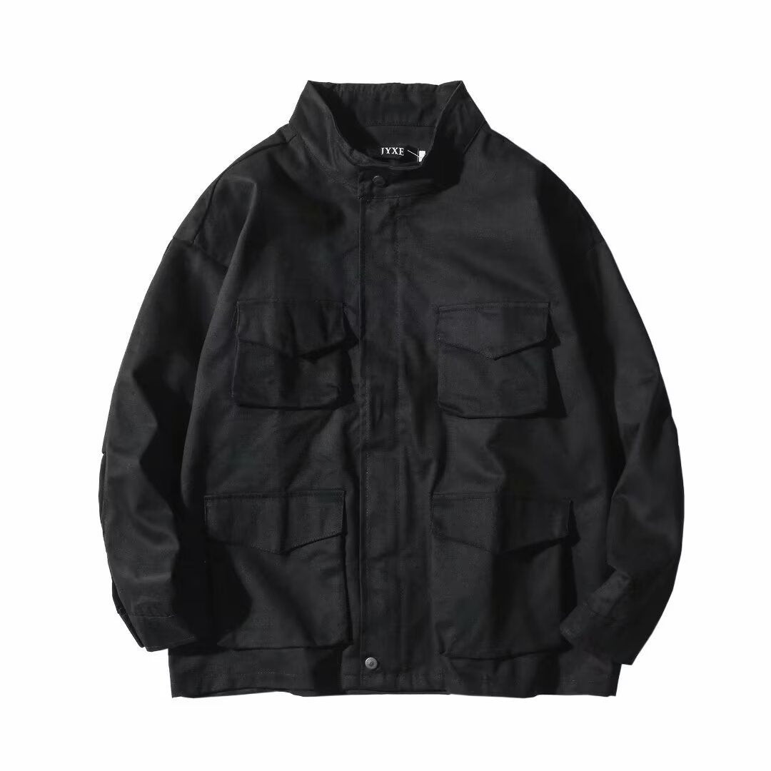 Multi-pocket Workwear Handsome Hong Kong Style Casual Jacket