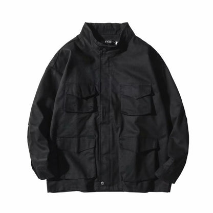 Multi-pocket Workwear Handsome Hong Kong Style Casual Jacket