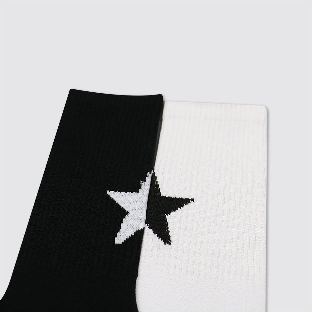 Simple Personality Street Sport Calf-length tights