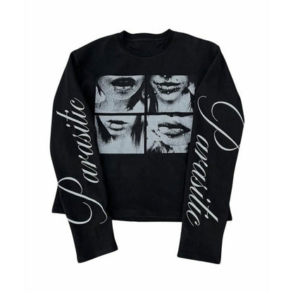 Dark Style Street Punk Men's And Women's Long Sleeves Top