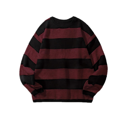 High-quality retro wool sweater, Knitwear Loose American