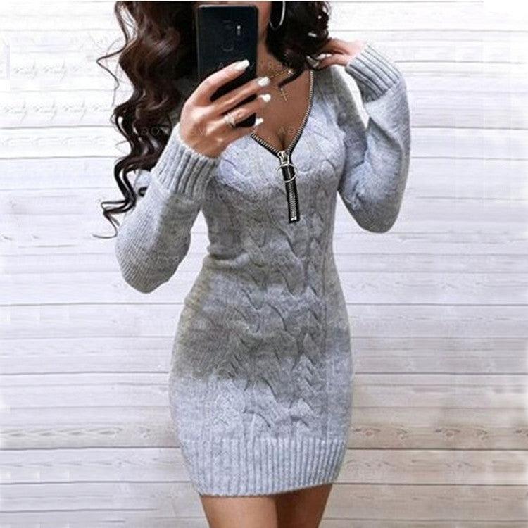 Women's European and American Knitwear Dress