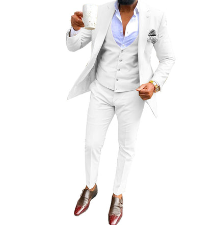 Men's three-piece casual business suit