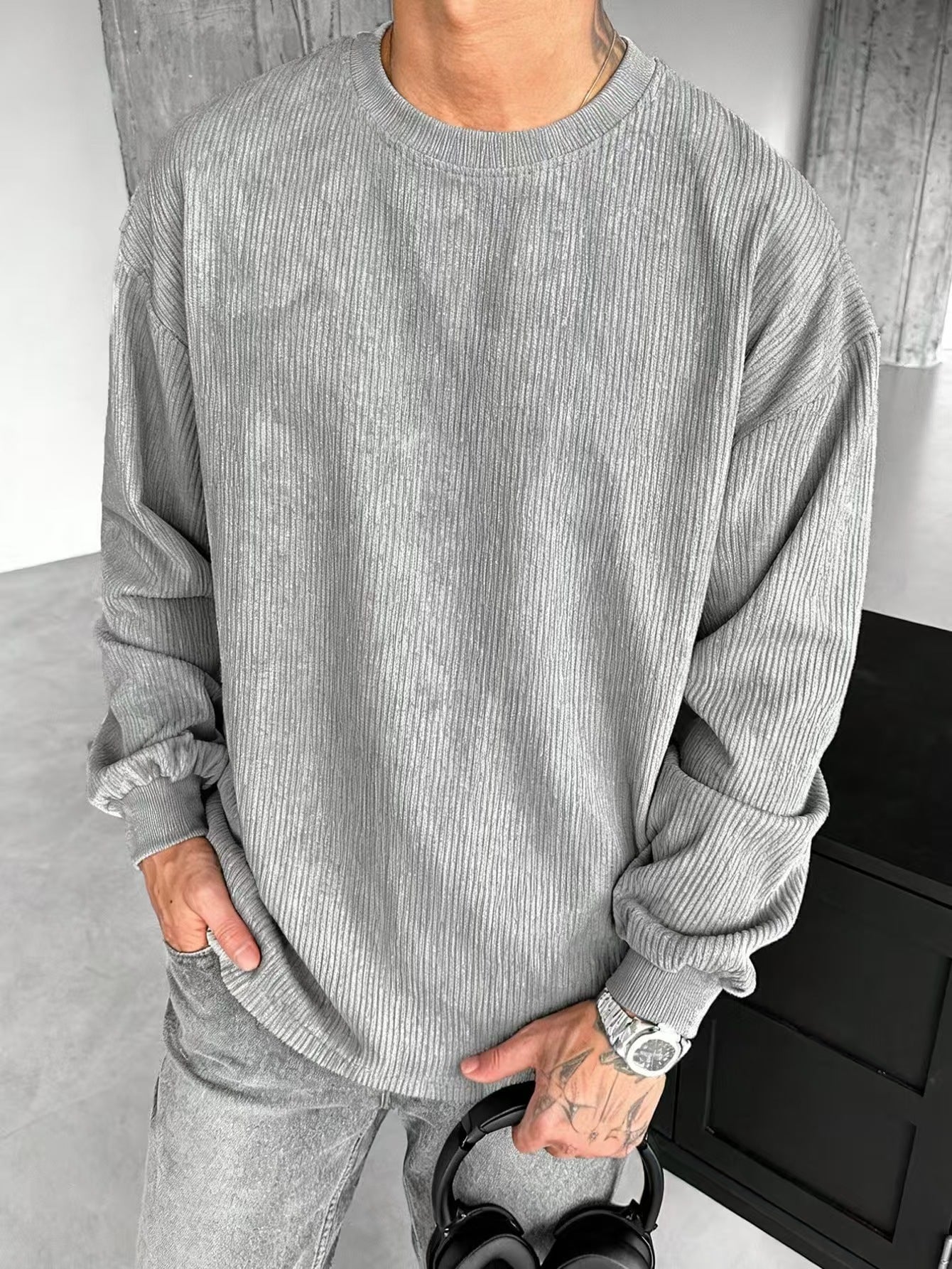 Casual Trends Round Neck Long Sleeve Sweater
