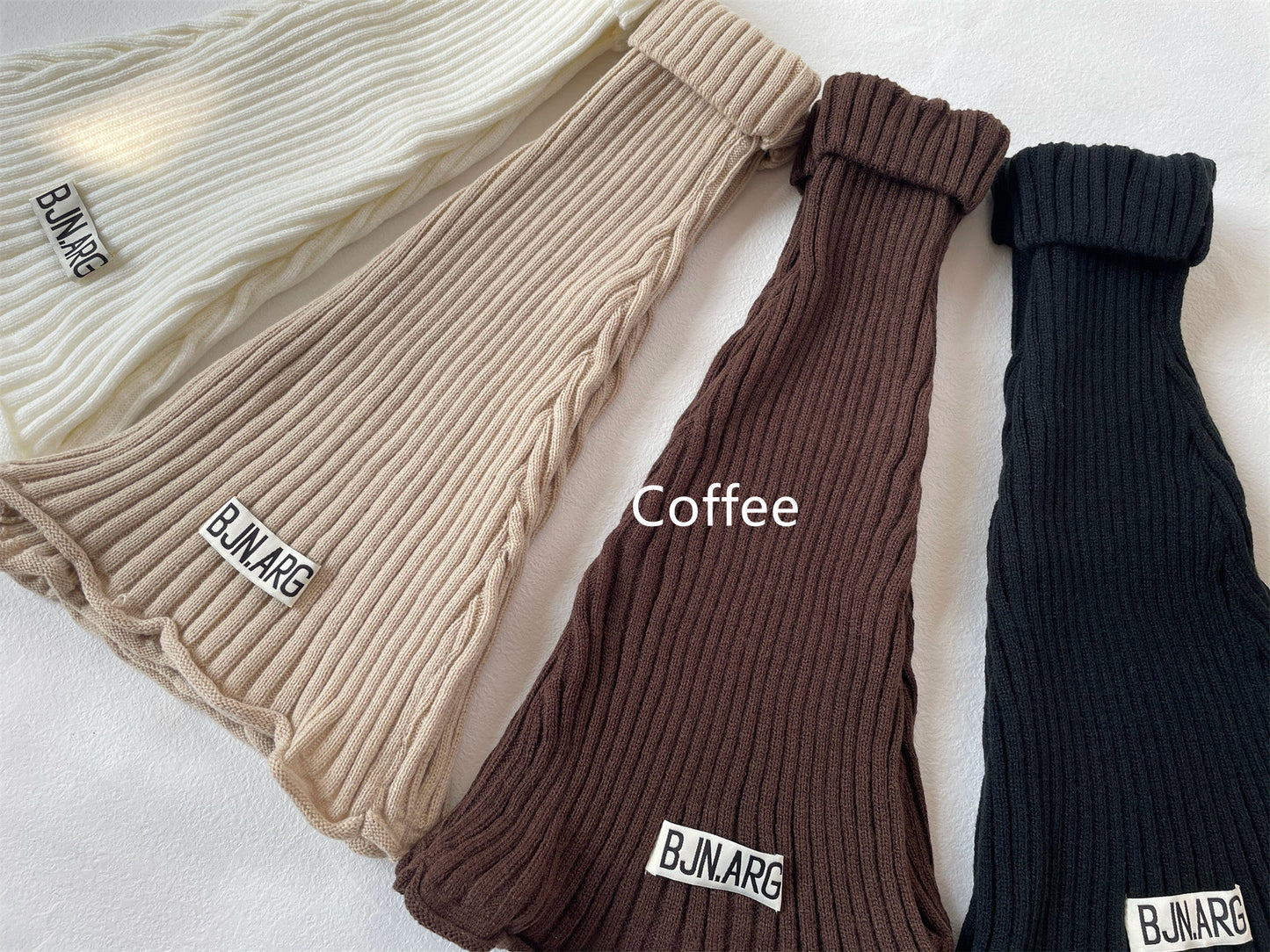 Vintage Flared Knit Striped Wool Leg Socks