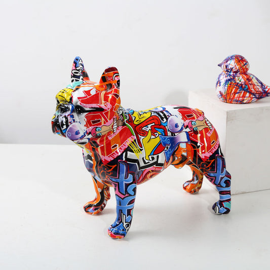 Colorful French Doodle Pet Dog