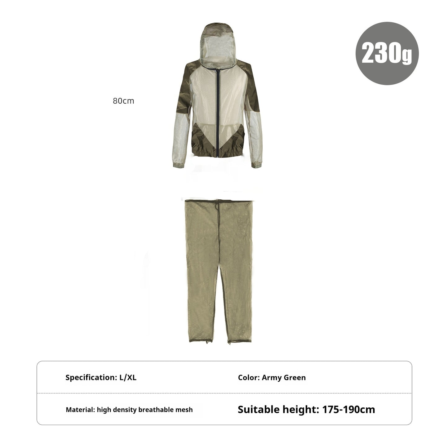 Anti-mosquito Clothing Men's Summer Outdoor Fishing Mountaineering Two-Piece Set