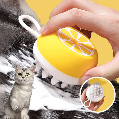 Pet Dog Cat Bath Brush 2 in 1 Pet SPA Massage Comb Soft Silicone Pet Shower Hair Grooming Cmob Dog Cleaning Tool Pets Supplies