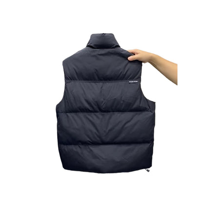 White Duck Down Trend Loose Youth Men's Warm Sleeveless Down Vest Coat