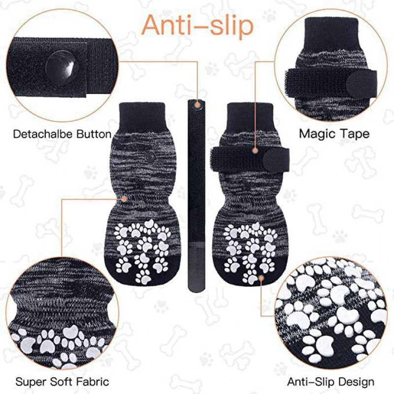 Dog Medium-sized Dog Waterproof Anti-drop Warm Indoor Pet Ankle Sock