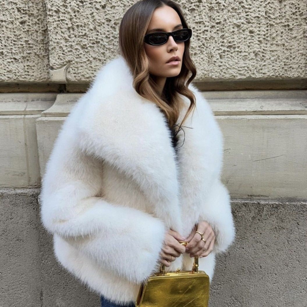 Women's Faux Fur Coat Short Chic