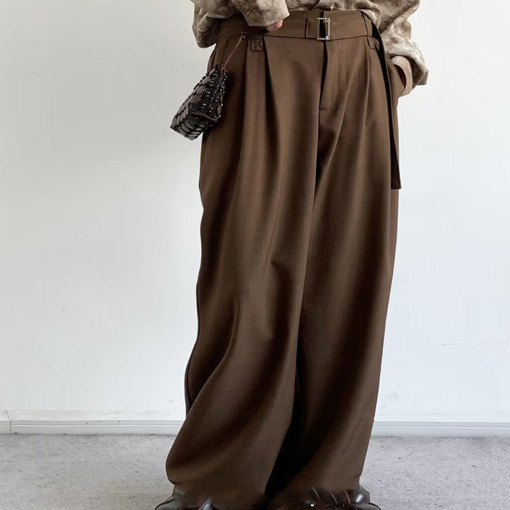 Loose Leisure All-match Draping Straight Trousers
