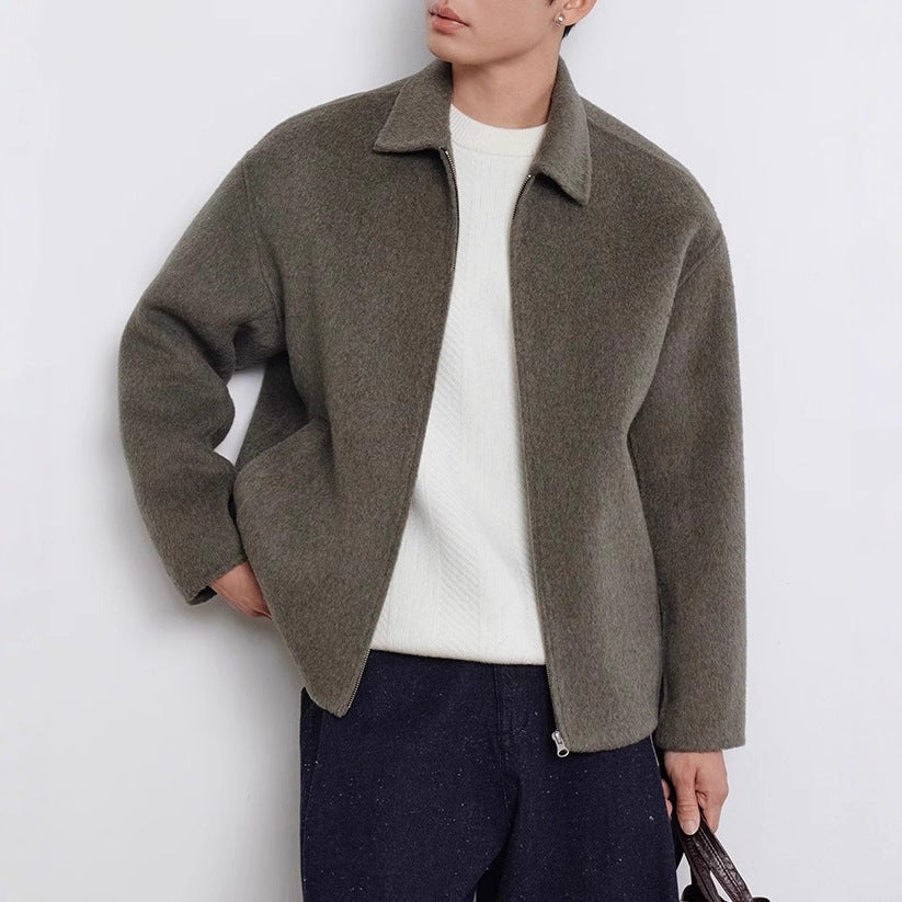 Men's Double Wool Coat 2025 Autumn &amp; Winter