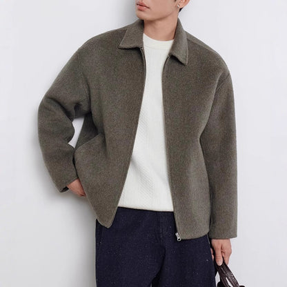 Men's Double Wool Coat 2025 Autumn &amp; Winter