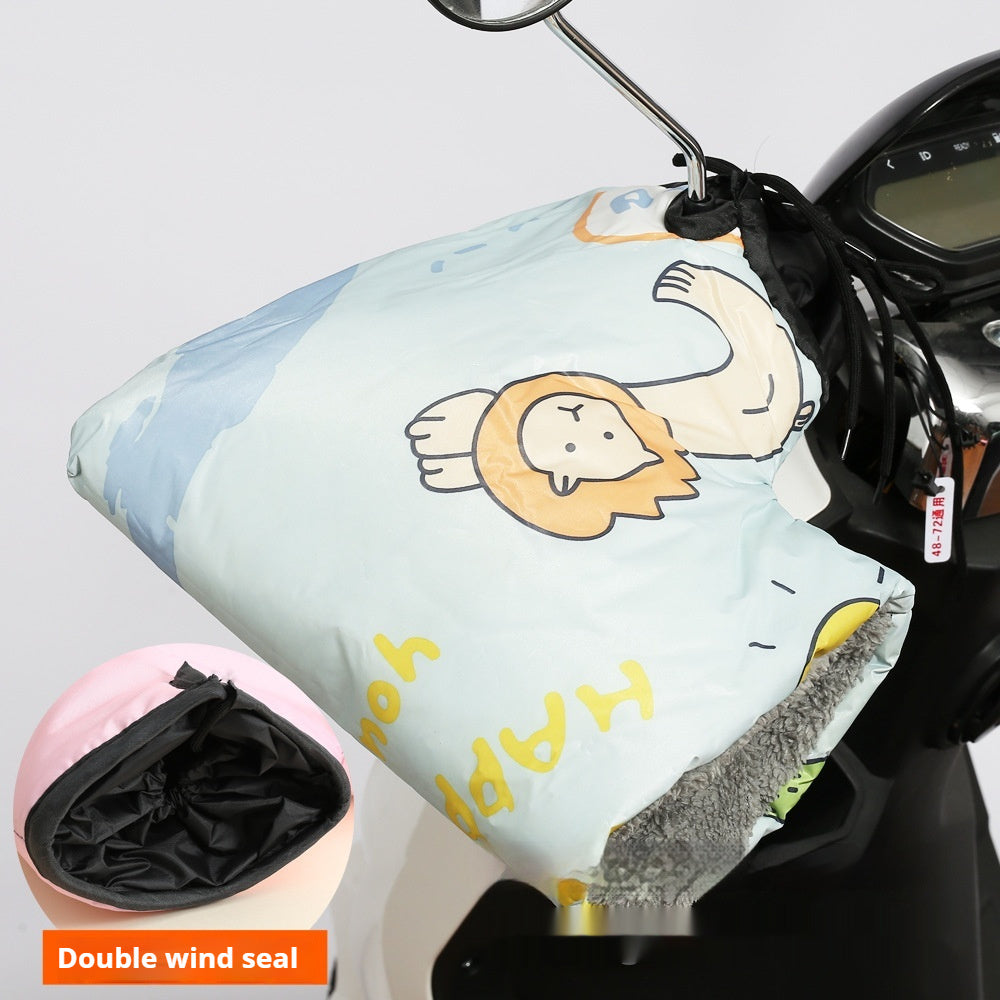 Winter Electric Motorcycle Handle Thickened Waterproof