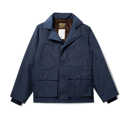 Men's extra-thick printed cotton jacket