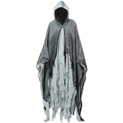 Halloween Witch Cloak, Skull Patterned Clothing, Death Costume, Props