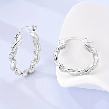 Affordable Luxury Style Fashion Zircon Shiny Geometric Earrings