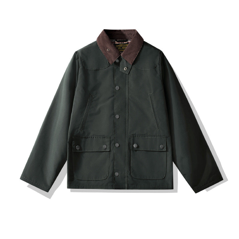Oil Wax Jacket Quilted Trench Coat