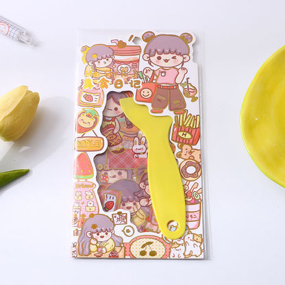 Transparent PET Handbook Material Decorative Stickers