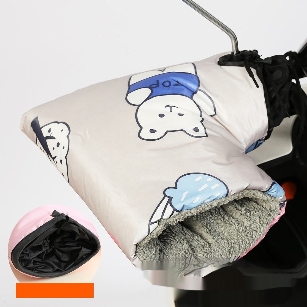 Winter Electric Motorcycle Handle Thickened Waterproof