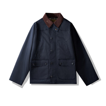 Oil Wax Jacket Quilted Trench Coat