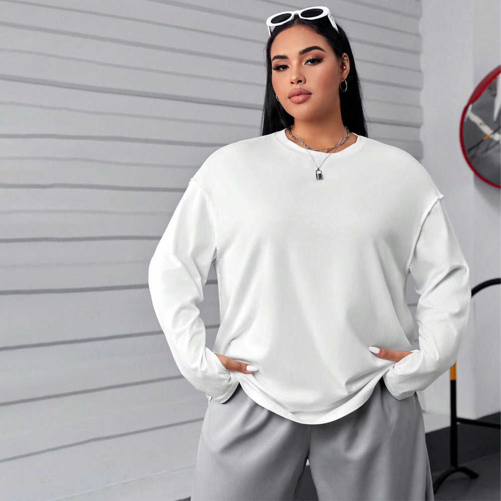 Women's round winter sweater, round autumn sweater
