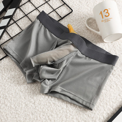 Men's Ice Silk Boxer Mesh Underwear
