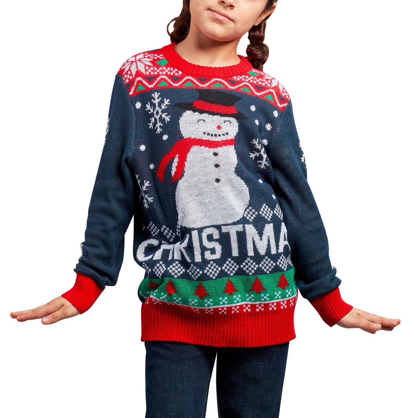 Autumn And Winter New Children's Christmas Clothing Elf Sweater Pullover Long Sleeve Sweater