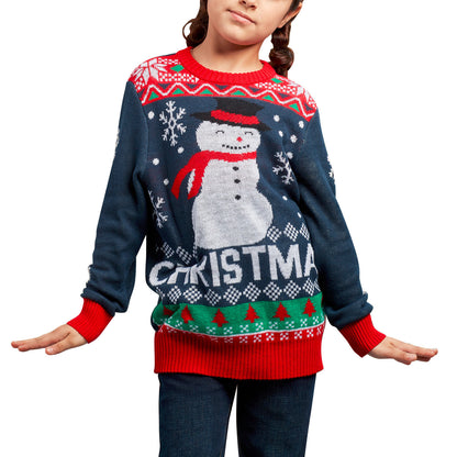 Autumn And Winter New Children's Christmas Clothing Elf Sweater Pullover Long Sleeve Sweater