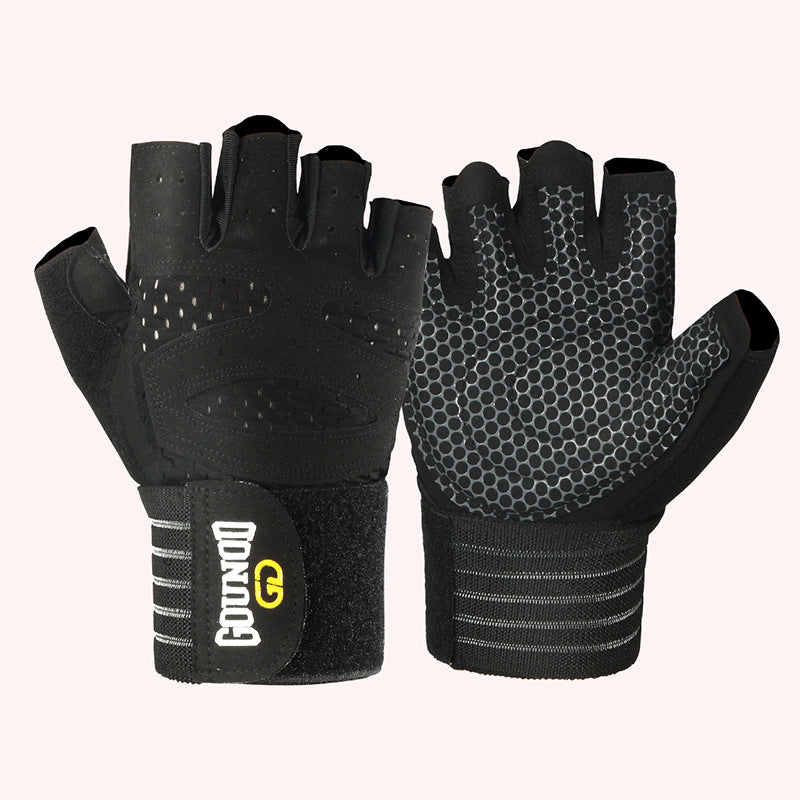 Lengthened Exercise Breathable And Wearable Fitness Gloves