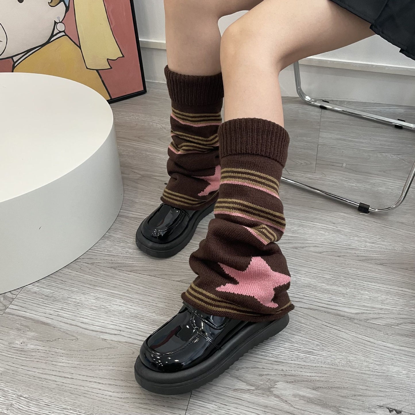 XINGX Maillard women's striped foot socks