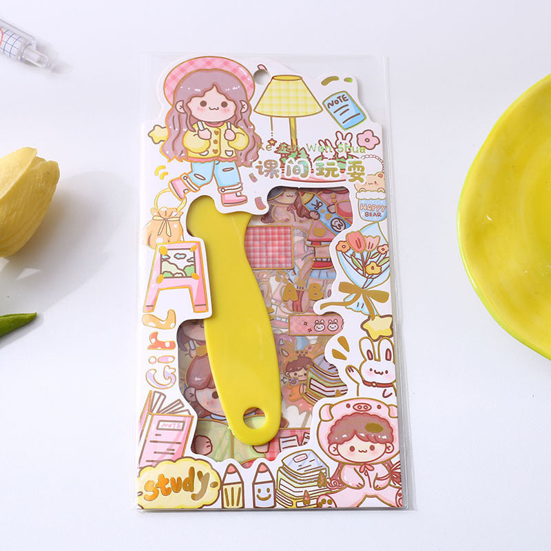 Transparent PET Handbook Material Decorative Stickers