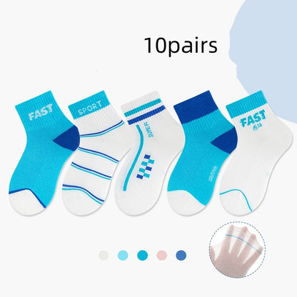 Letter Stripes Boy Sport Stockings