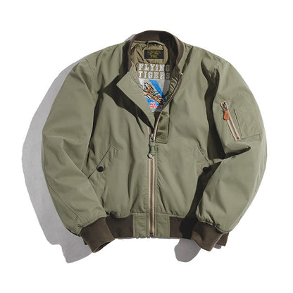 Army Green Winter Thickened Baseball Cotton-padded Jacket
