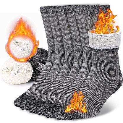 Men's And Women's Wool Round Neck Thickened Warm-keeping Socks