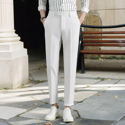 Men's Casual Korean Ankle Suit Pants