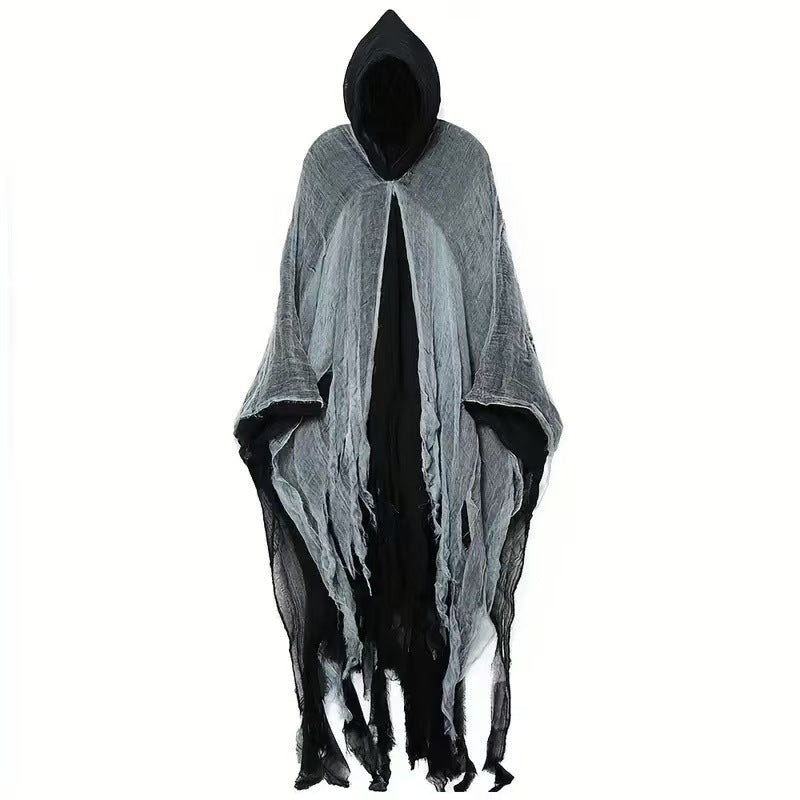 Halloween Witch Cloak, Skull Patterned Clothing, Death Costume, Props