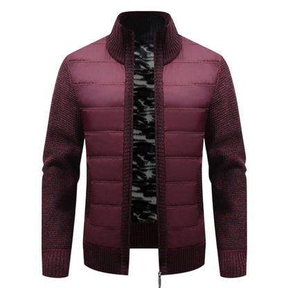 Men's Thickened Long-sleeve Cardigan Sweater Coat