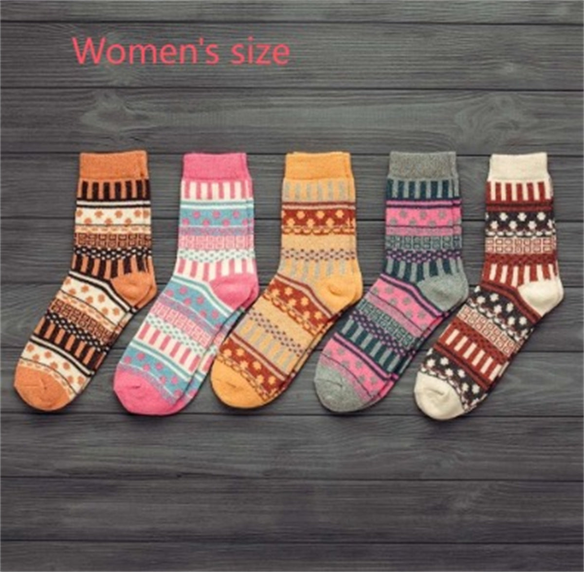 Winter Thick Warm Stripe Woolen Socks Casual Sock Business Socks