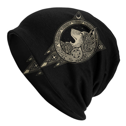 Sleeve Cap Double-layer Elastic Viking Totem Wolf Hipster Street Dance