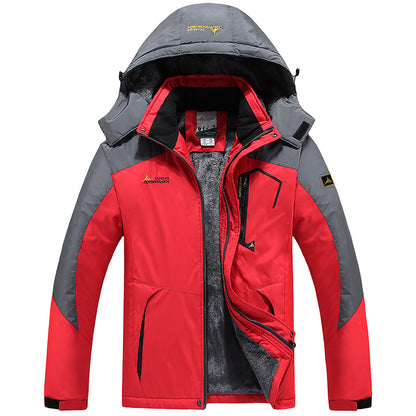 Mountaineering Clothing Couple Warm Cold-proof Cotton-padded Coat Plus Size