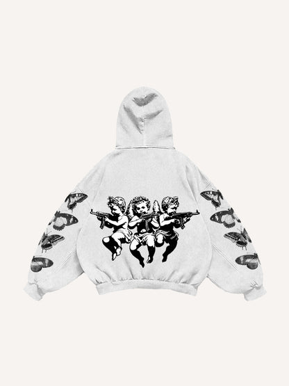 Fashion Casual Printed Polyester Sweater